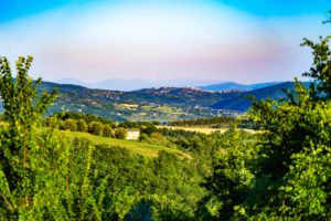 Scenic image of the Umbrian countryside