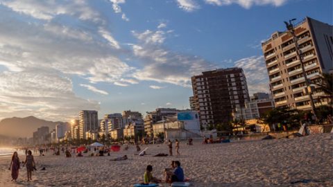 Cityscape and Sandy Shores