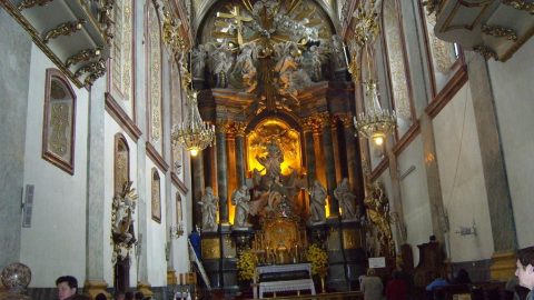 church interior in poland