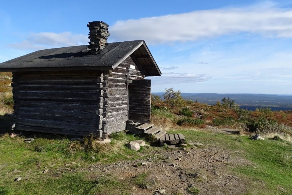 wilderness hut in lapland finland
