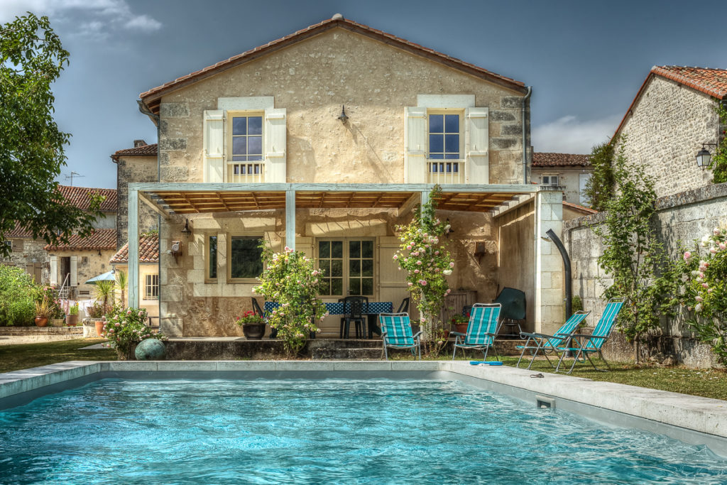 French house with swimming pool
