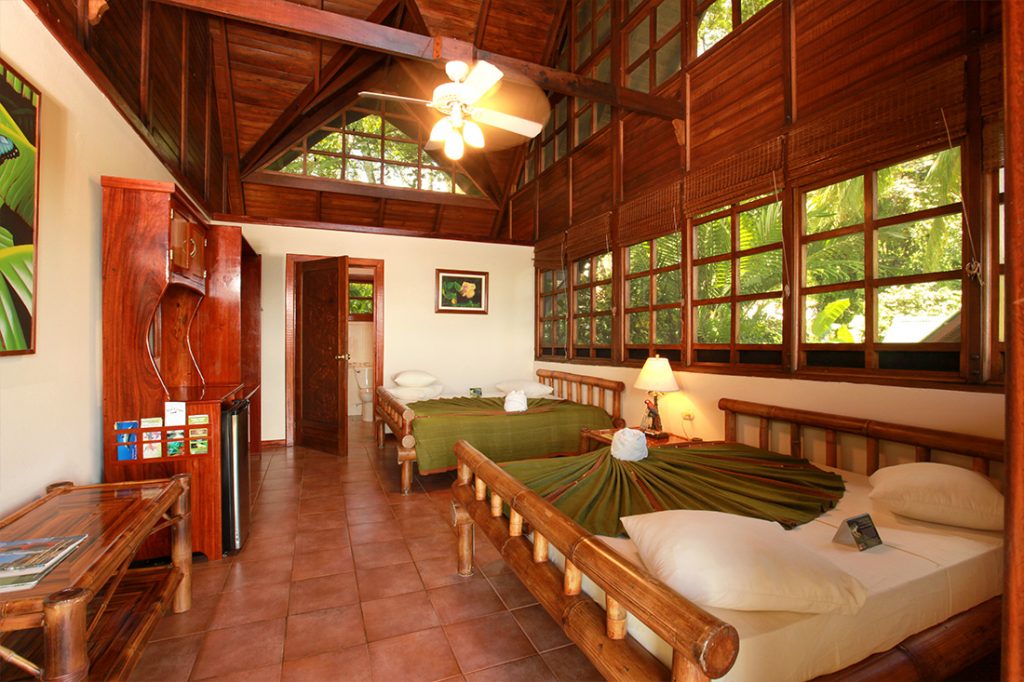 double room in a lodge in costa rica
