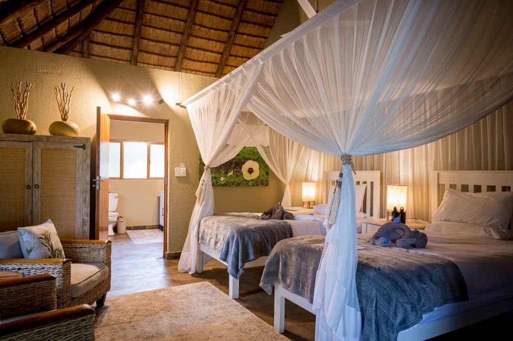double room in a safari lodge in south africa