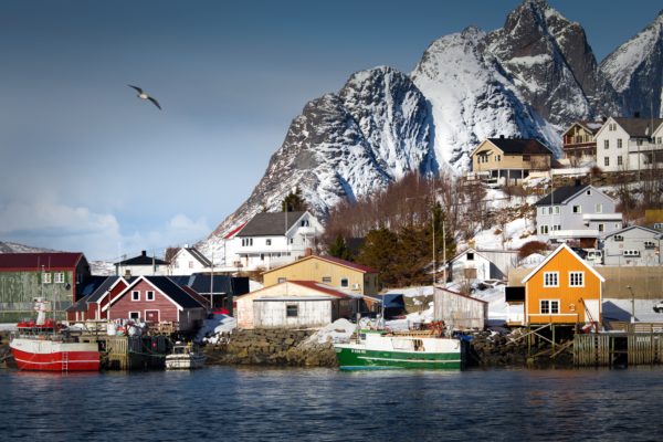 the village of reine in lofoten
