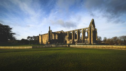 ruined abbey in yorkshire