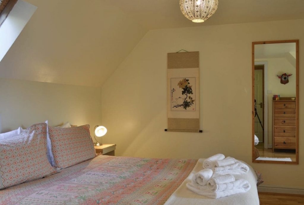 bedroom in cottage in scotland