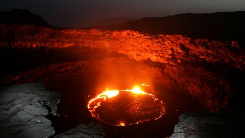 volcano crater in ethiopia