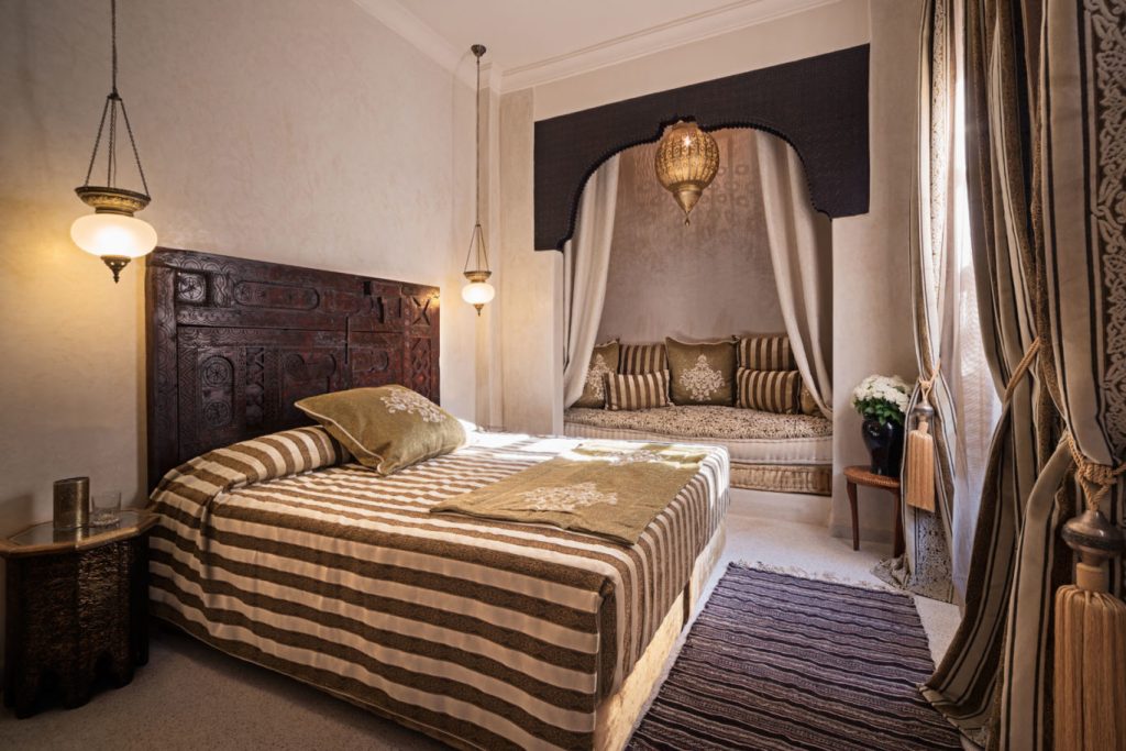 double room in a riad in marrakech