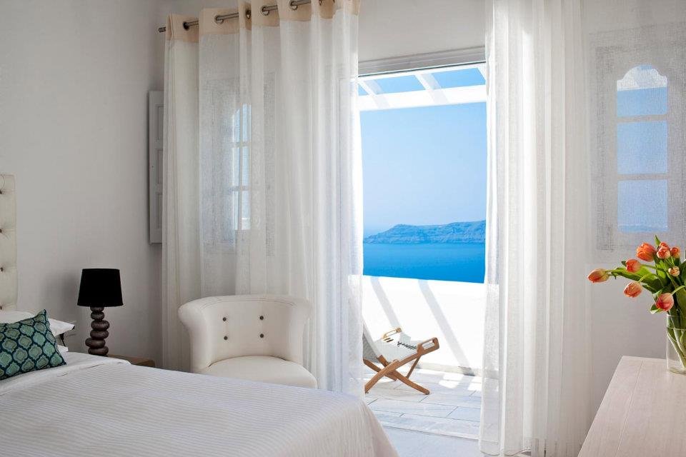 room with a sea view in santorini greece