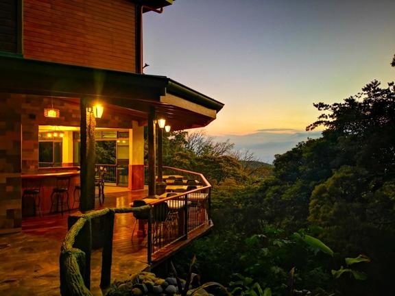 view from a treetop hotel in costa rica 