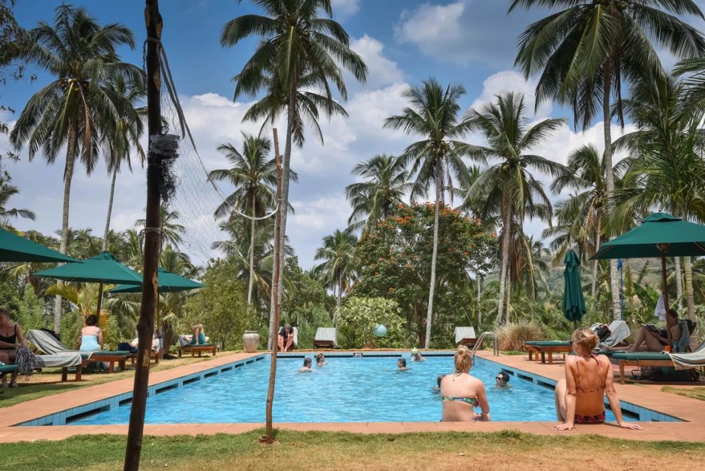 swimming pool at a villa in sri lanka