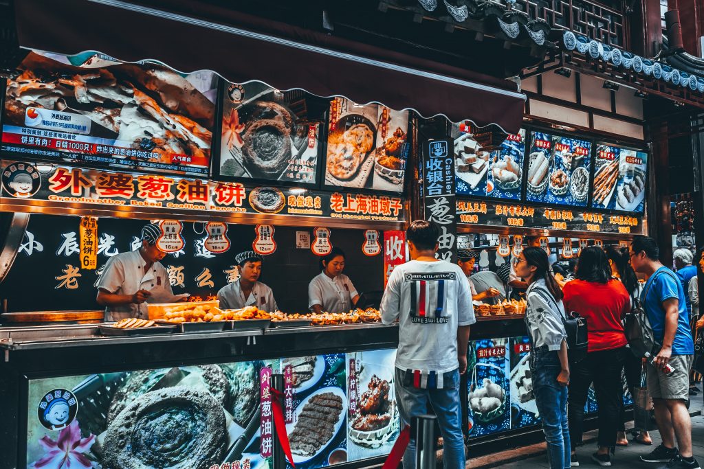 street food vendor in hong kong