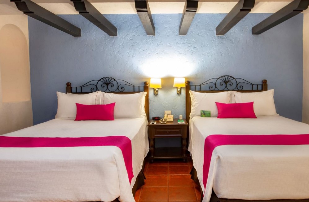 twin room in a hotel in mexico