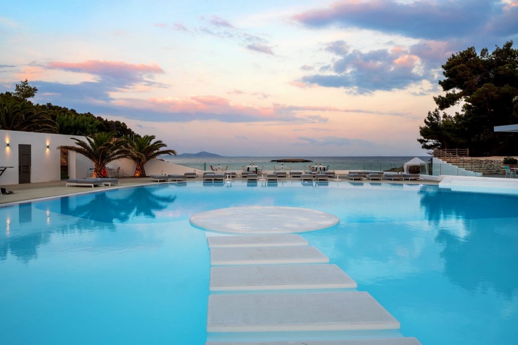 swimming pool in greece
