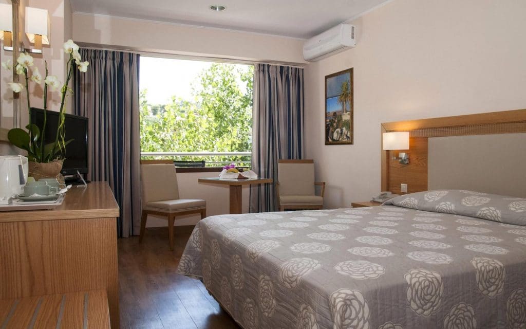 single room in a hotel in greece