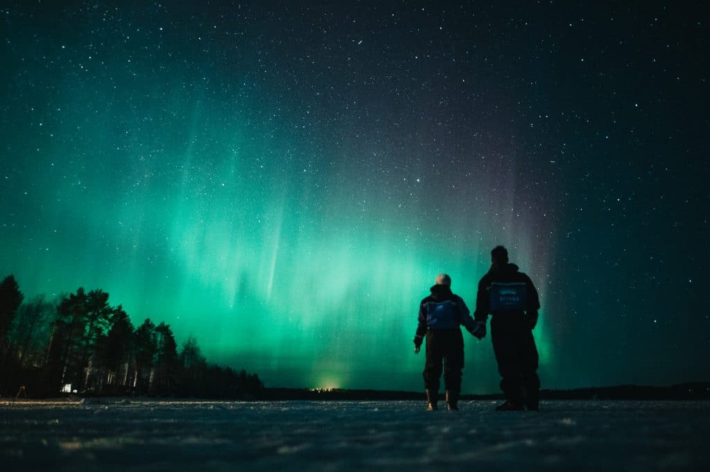 aurora borealis in lapland
