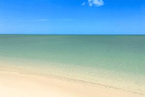 Beautiful sand beaches and clear blue water of Cayo Levisa in Cuba