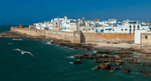 view from the coast of Essaouira in Morocco