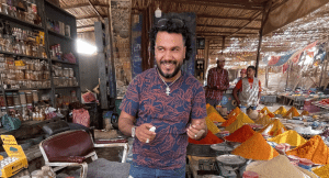 Local shop owner in a Medina in Morocco