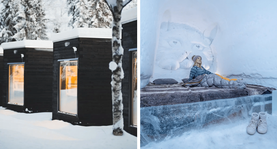 Panorama Huts (2 nights) & Snow hotel double suite (last night)