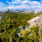 View over the mountains in Mexico city