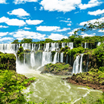 Beautiful rainforest with waterfalls in Argentina