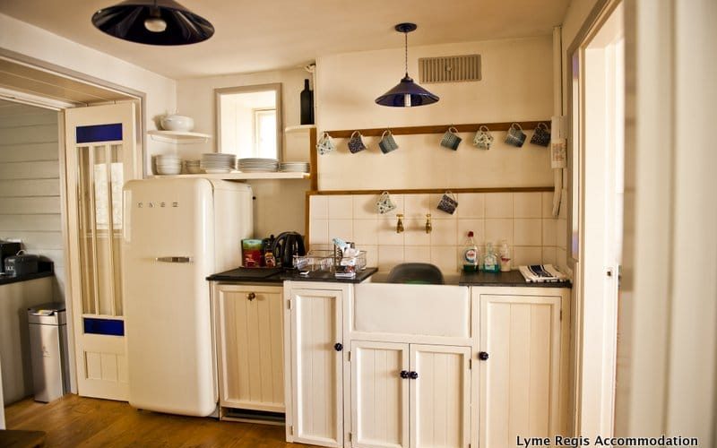 kitchen in a cottage in lyme regis
