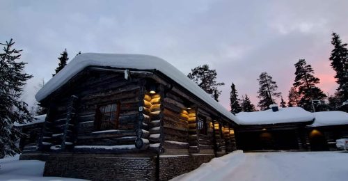 4 Night Family Adventure in Large Log Cabin for Groups, Luosto image
