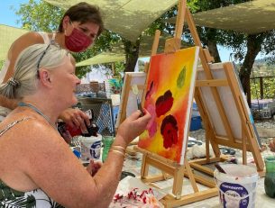 Riverside Painting Holiday with Yoga image