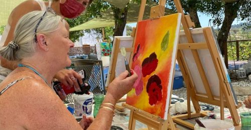 Riverside Painting Holiday with Yoga image