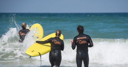 Surfing in Cornwall image
