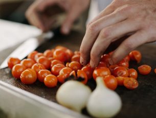 French Cooking | Spicy tomato and chorizo soup image